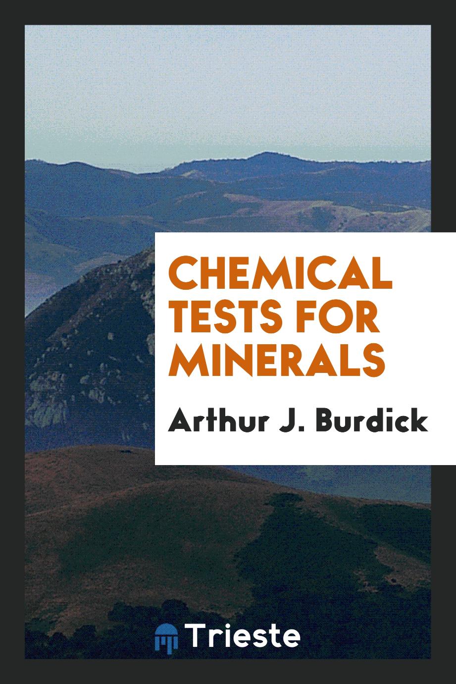 Chemical Tests for Minerals