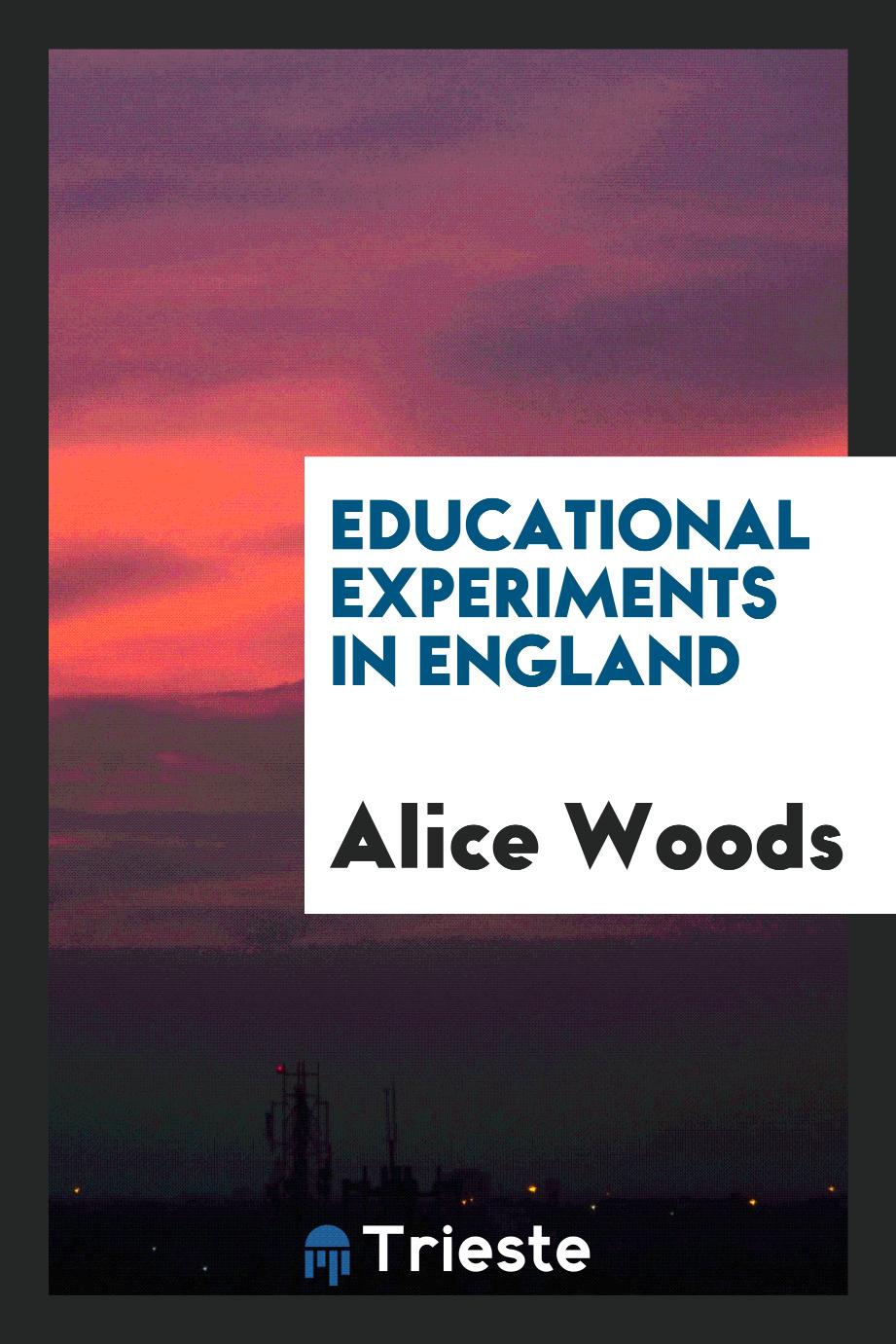 Educational experiments in England