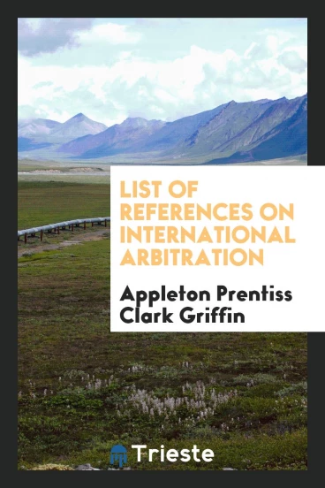 List of References on International Arbitration