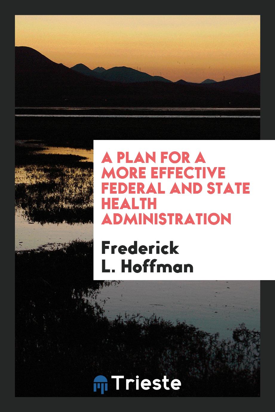 A Plan for a More Effective Federal and State Health Administration
