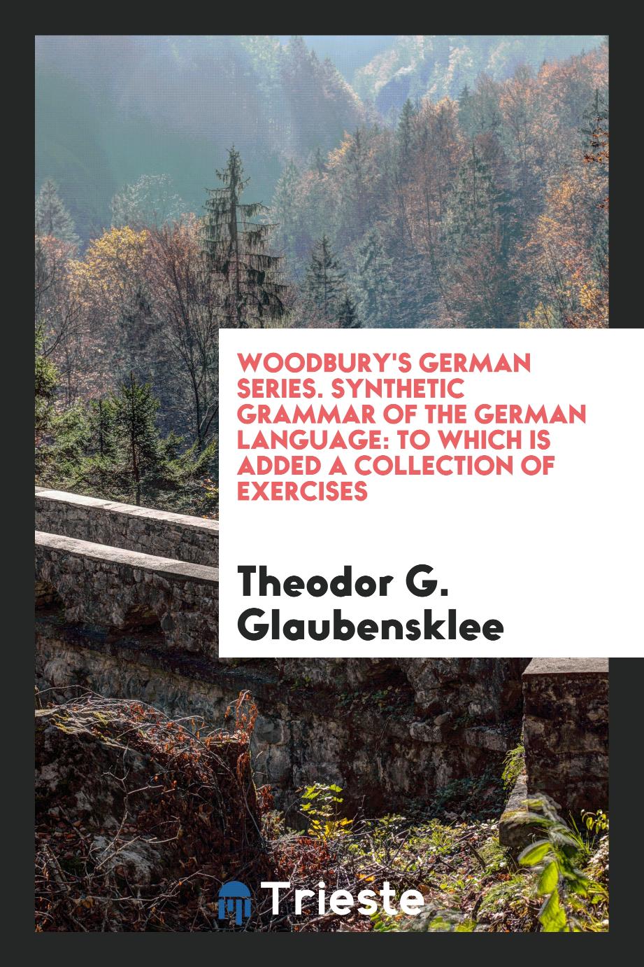 Woodbury's German Series. Synthetic Grammar of the German Language: To which is Added a Collection of Exercises