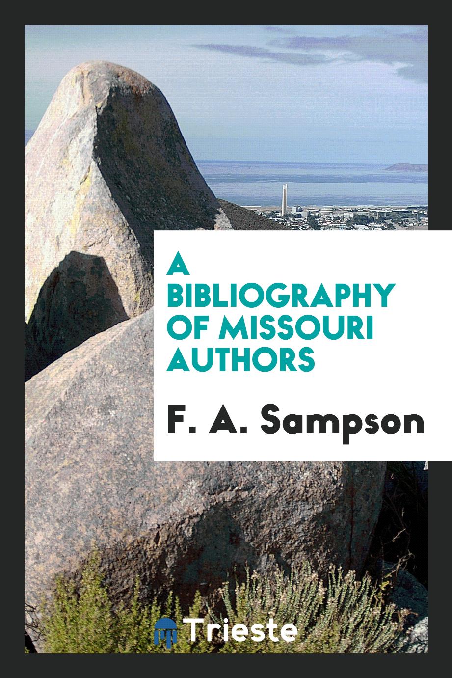 A Bibliography of Missouri Authors