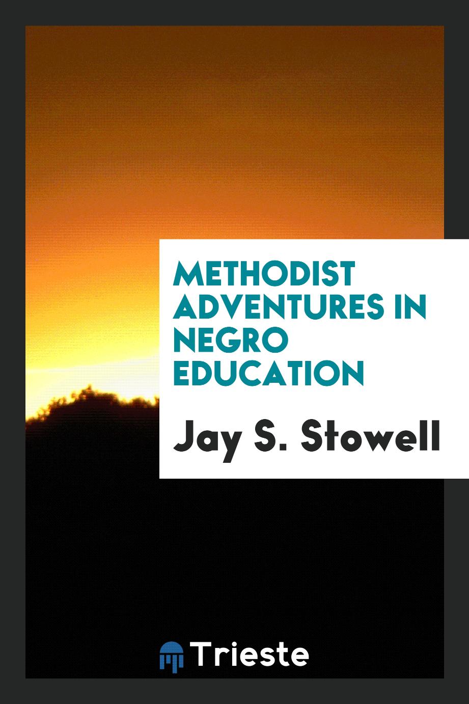 Methodist adventures in negro education
