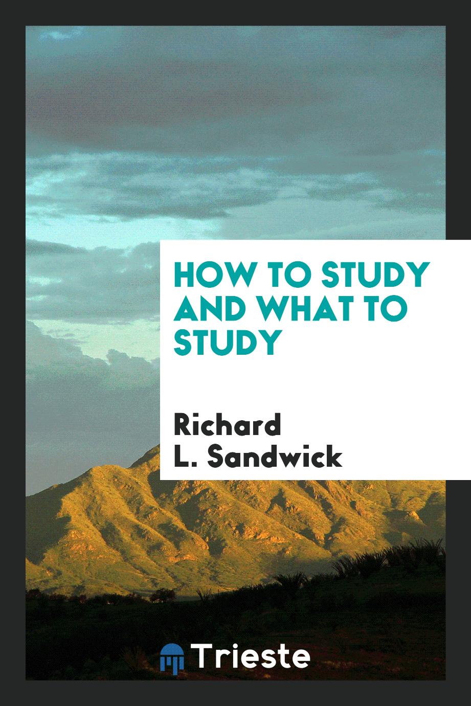 How to Study and what to Study