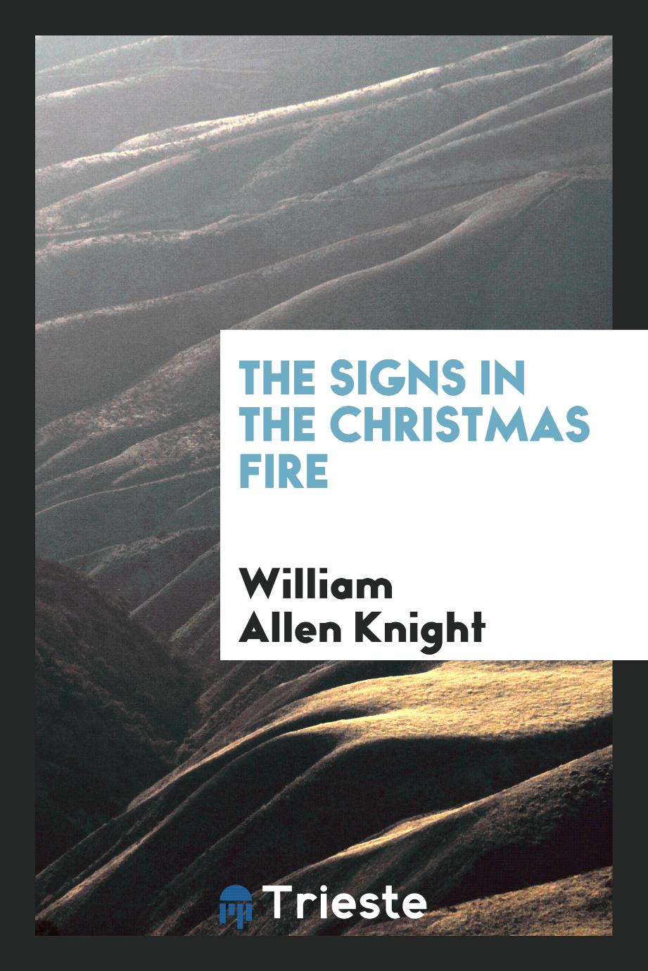 The signs in the Christmas fire