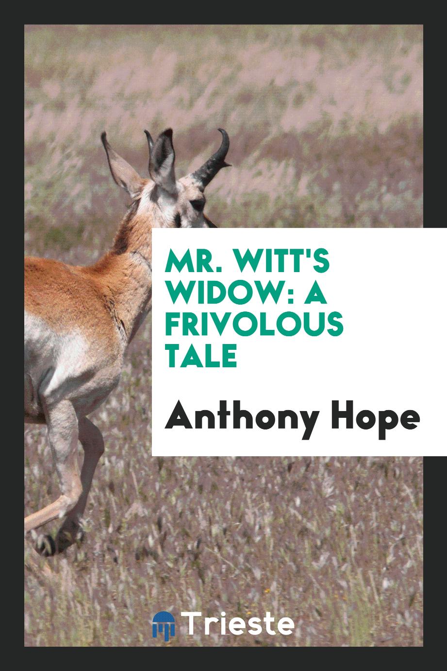 Mr. Witt's widow: a frivolous tale