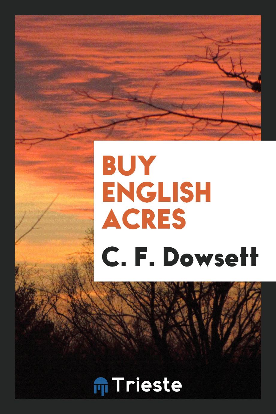 Buy English acres