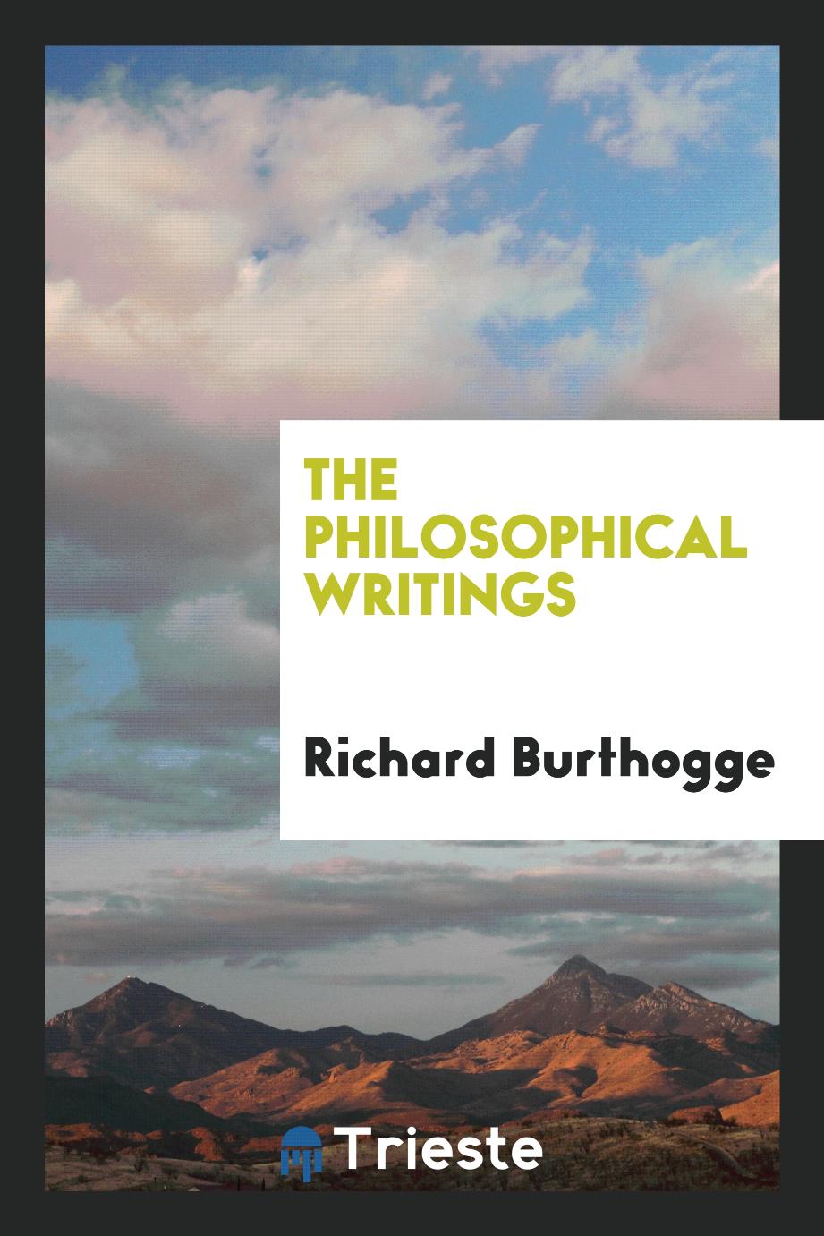 The Philosophical Writings