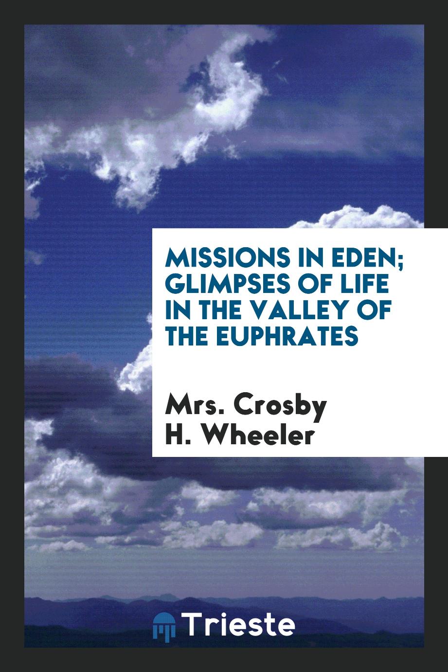 Missions in Eden; glimpses of life in the valley of the Euphrates