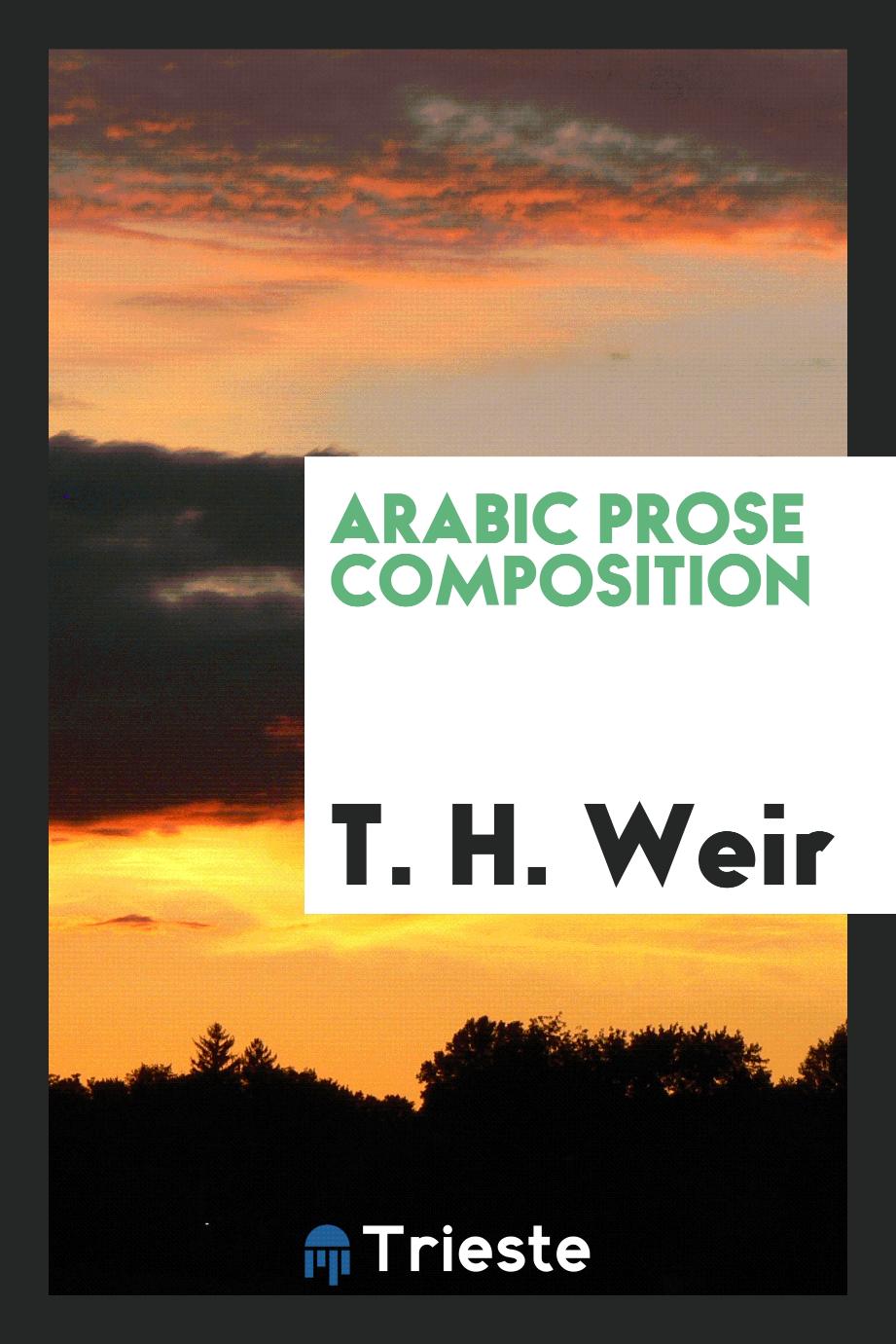 Arabic prose composition