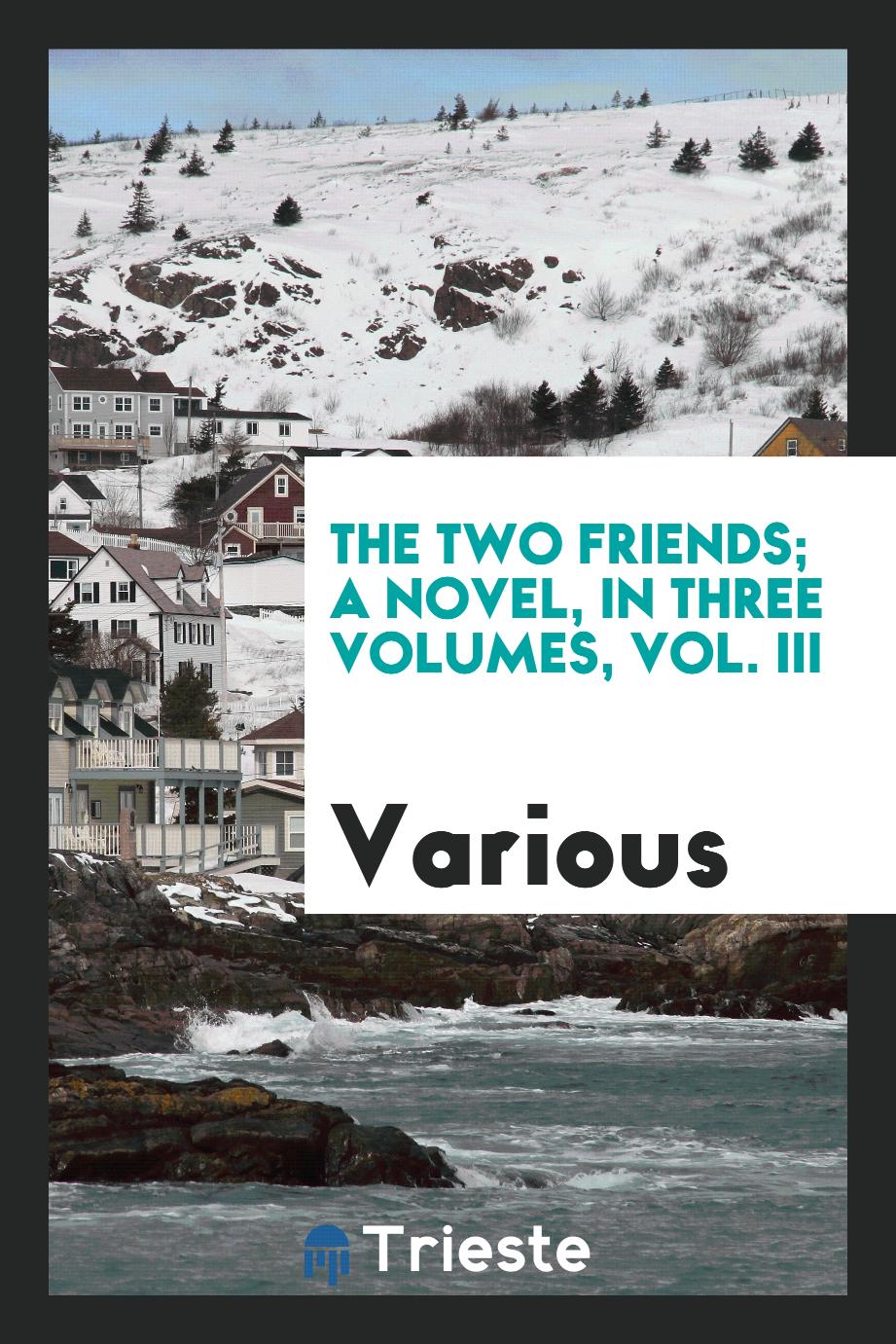 The two friends; a novel, in three volumes, Vol. III