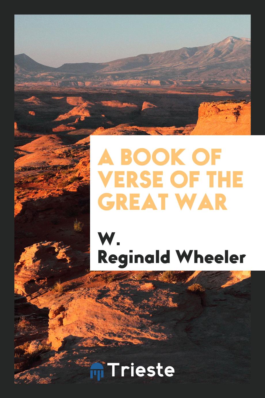 A book of verse of the great war