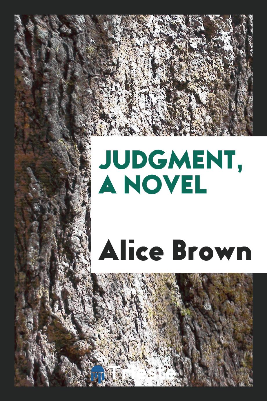 Judgment, a novel