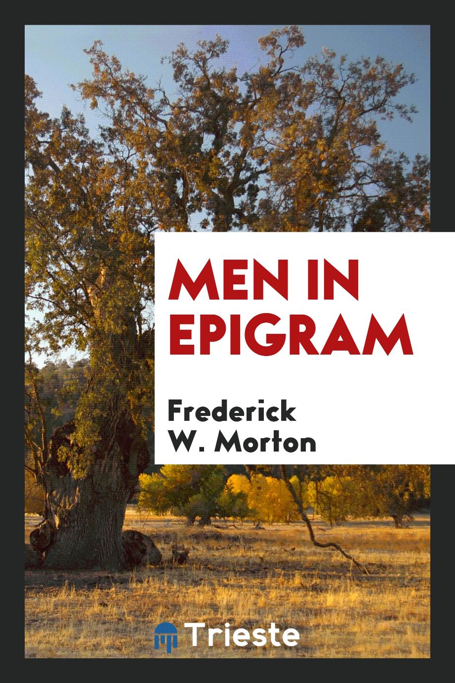 Men in epigram
