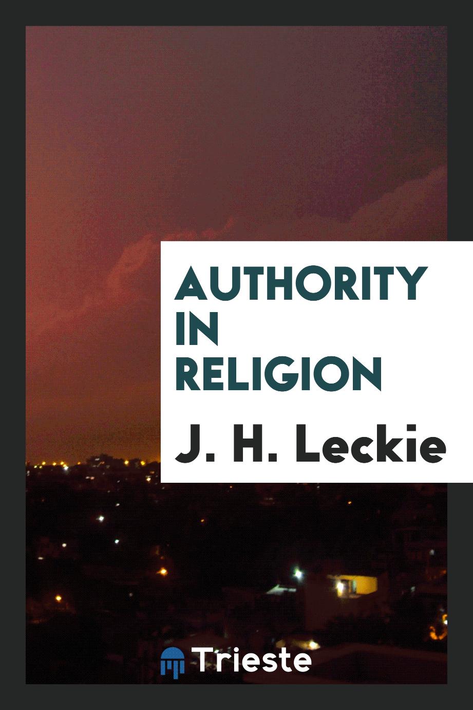 Authority in religion
