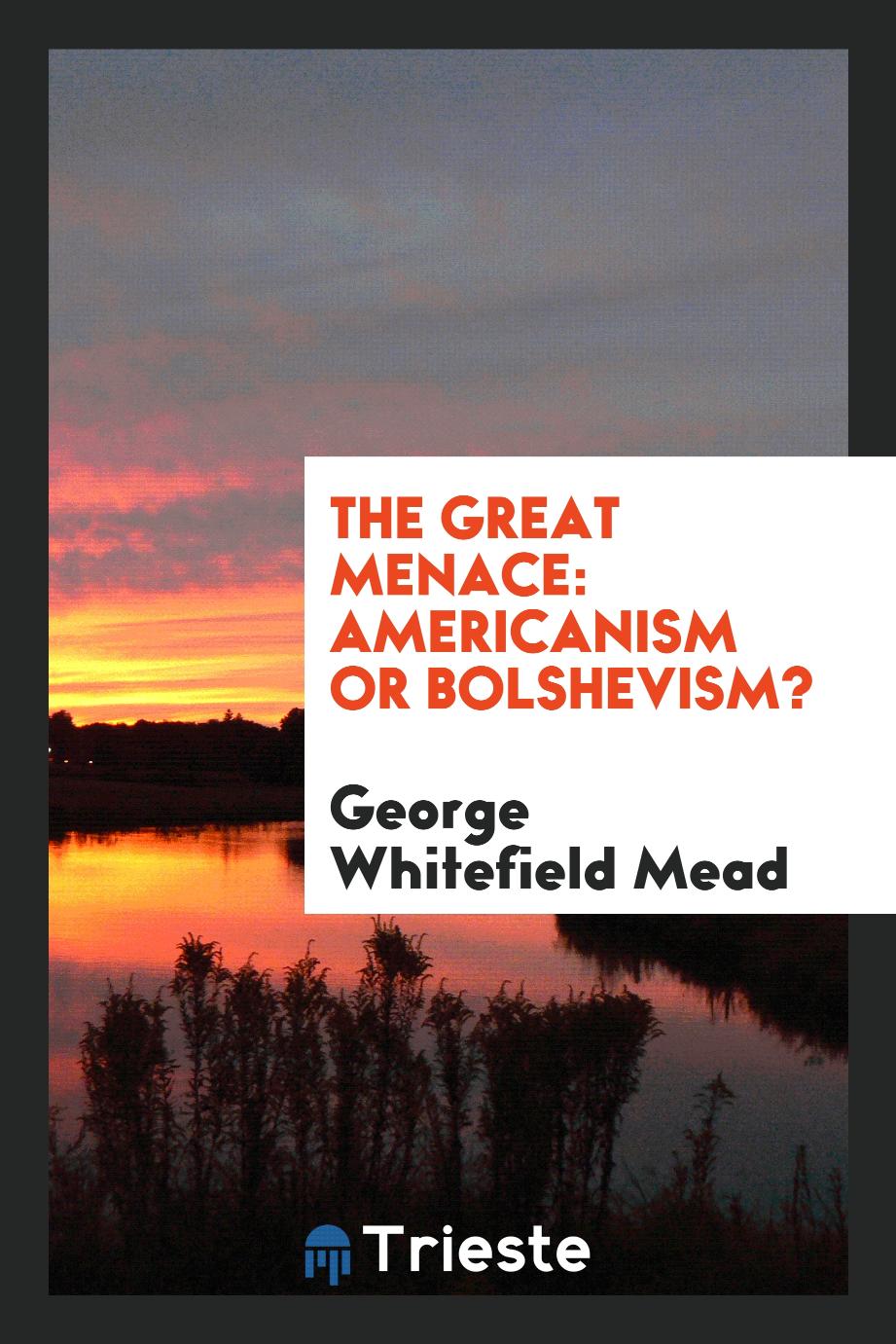 The great menace: Americanism or bolshevism?