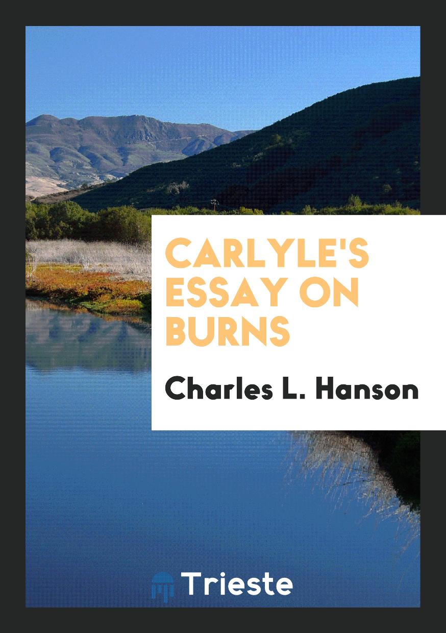 Carlyle's Essay on Burns
