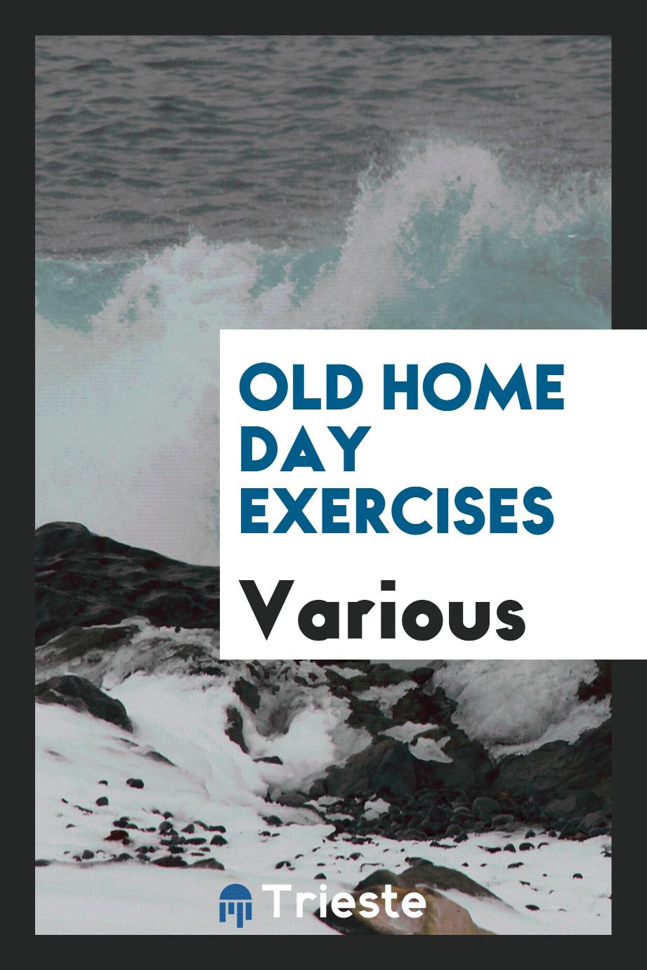 Old Home Day Exercises