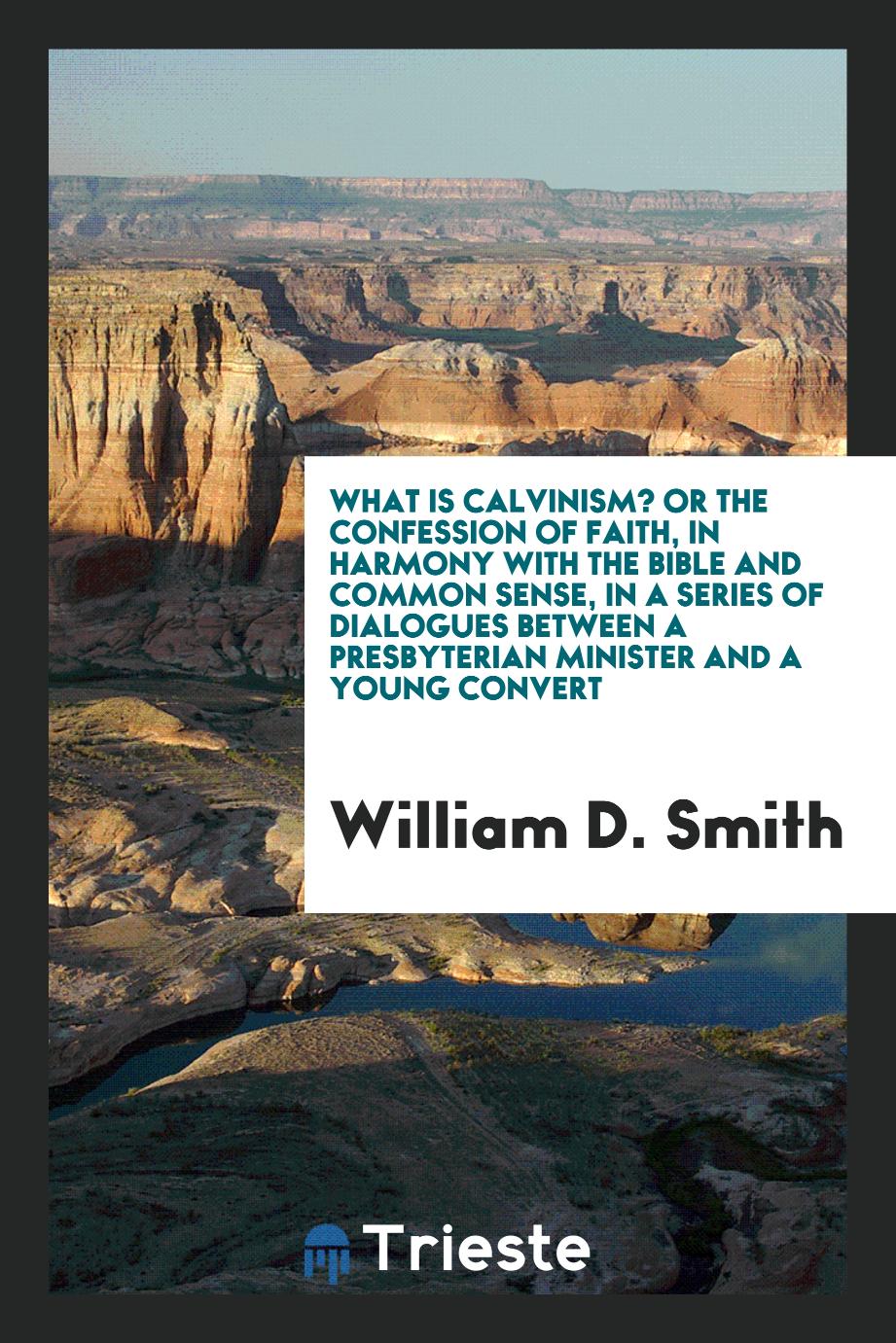 What is Calvinism? Or the confession of faith, in harmony with the Bible and common sense, in a series of dialogues between a Presbyterian minister and a young convert
