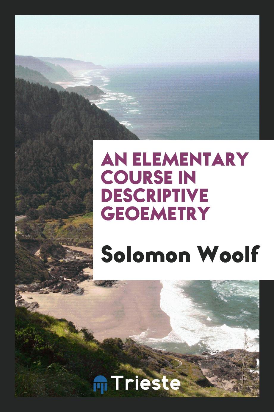 An Elementary Course in Descriptive Geoemetry