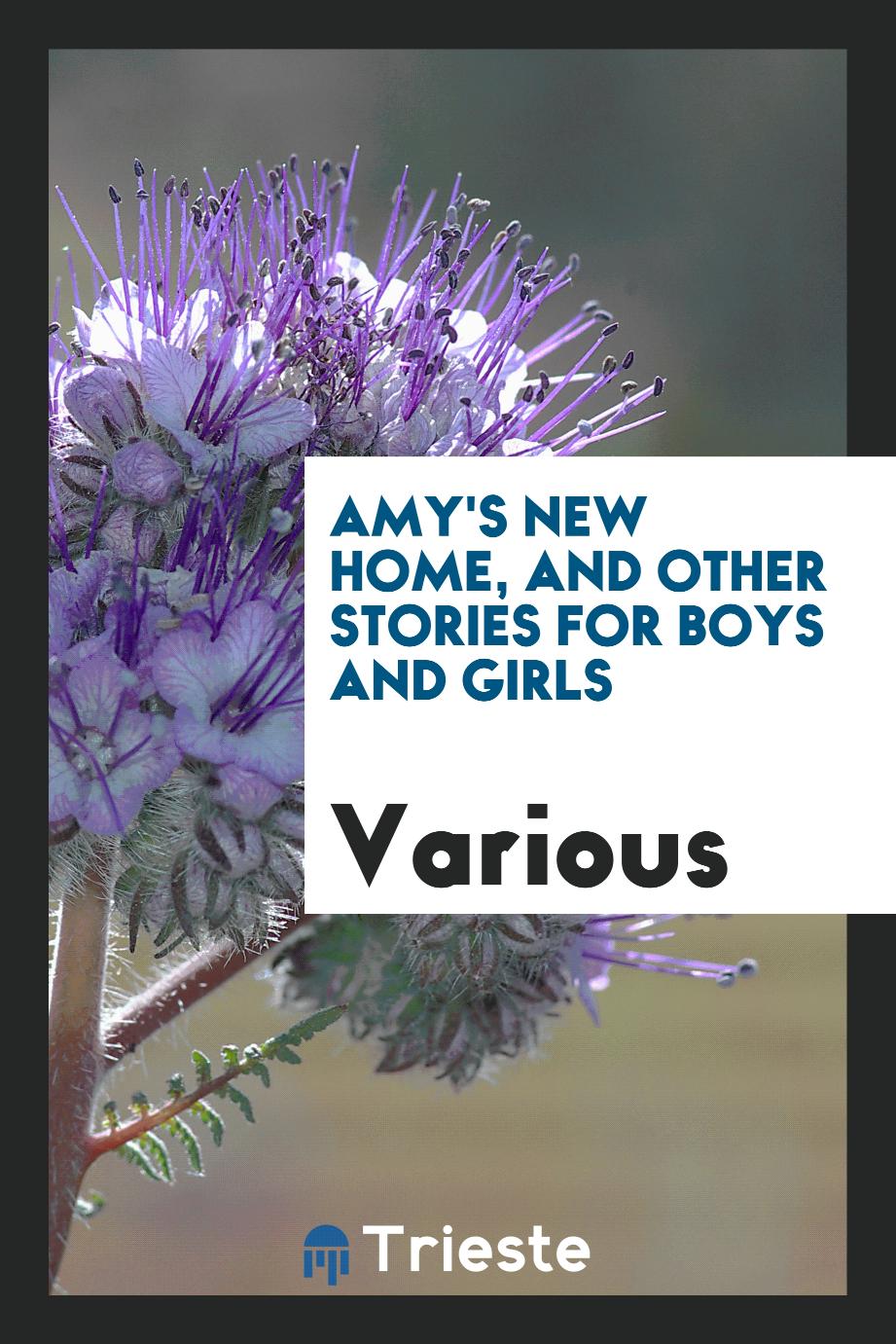 Amy's new home, and other stories for boys and girls