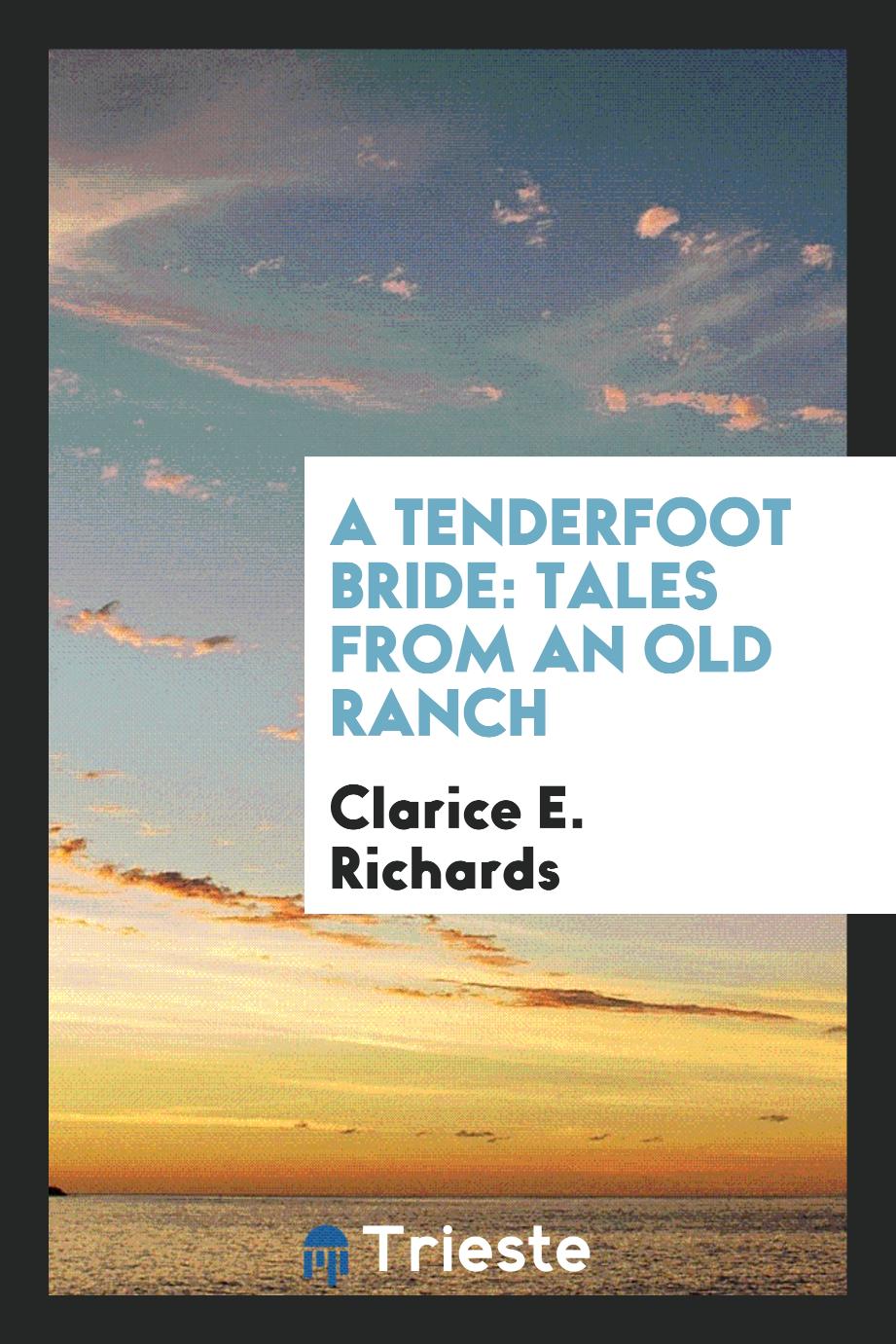 A Tenderfoot Bride: Tales from an Old Ranch
