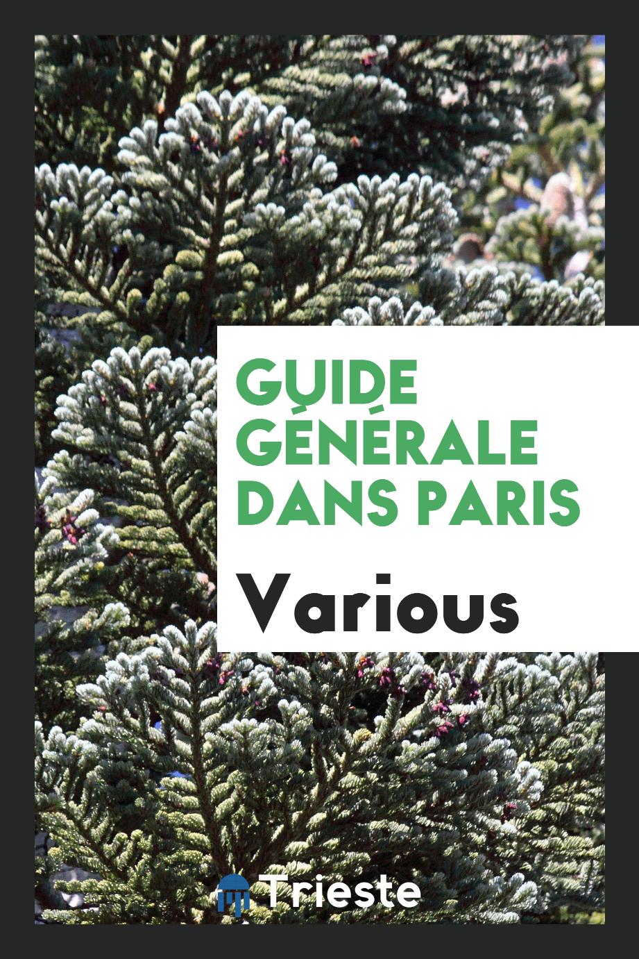 Guide générale dans Paris