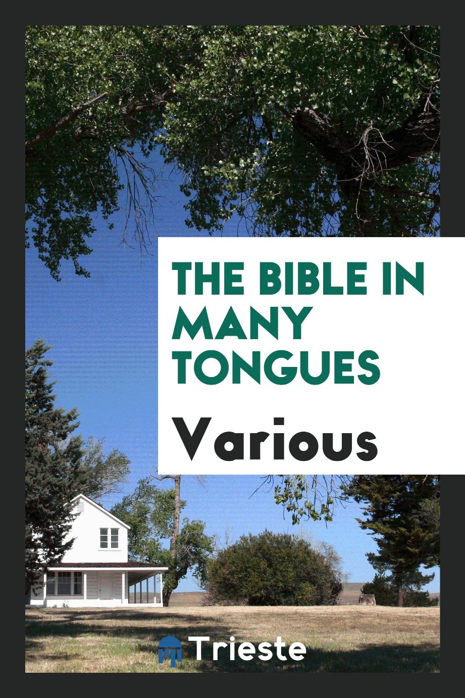 The Bible in many tongues