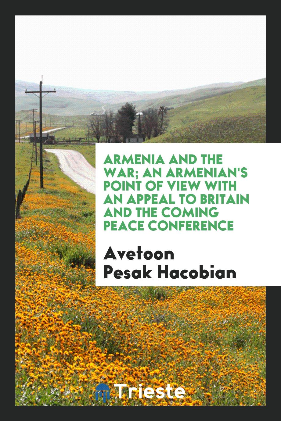 Armenia and the war; an Armenian's point of view with an appeal to Britain and the coming peace conference