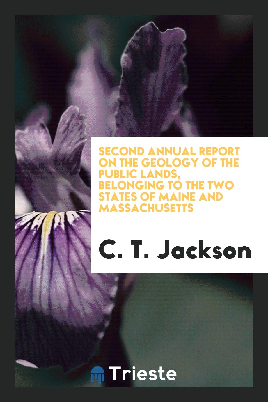 Second Annual Report on the Geology of the Public Lands, Belonging to the Two States of Maine and Massachusetts