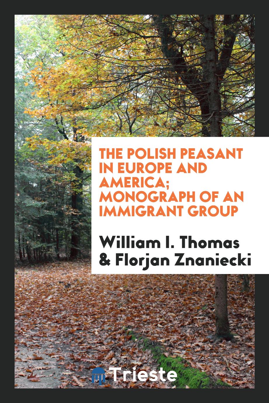 The Polish Peasant in Europe and America; Monograph of an Immigrant Group