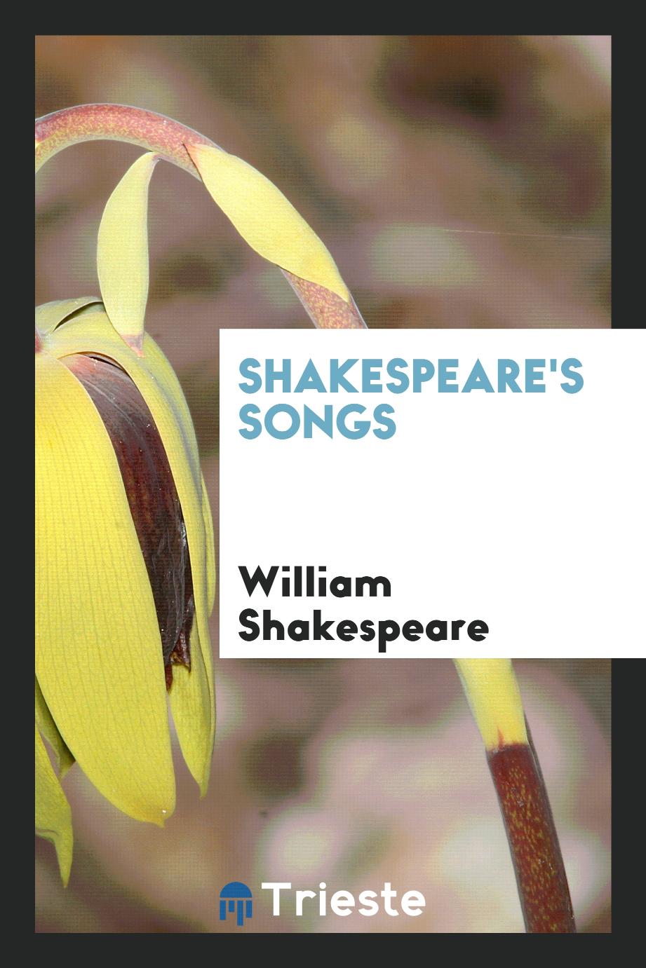 Shakespeare's songs