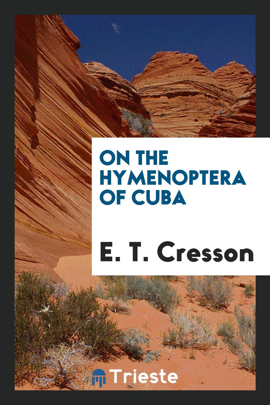 On the Hymenoptera of Cuba