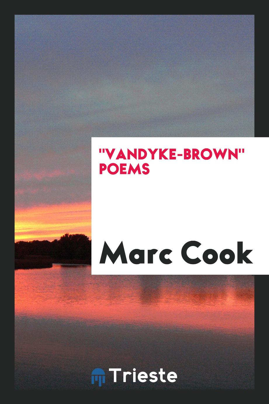 "Vandyke-Brown" poems