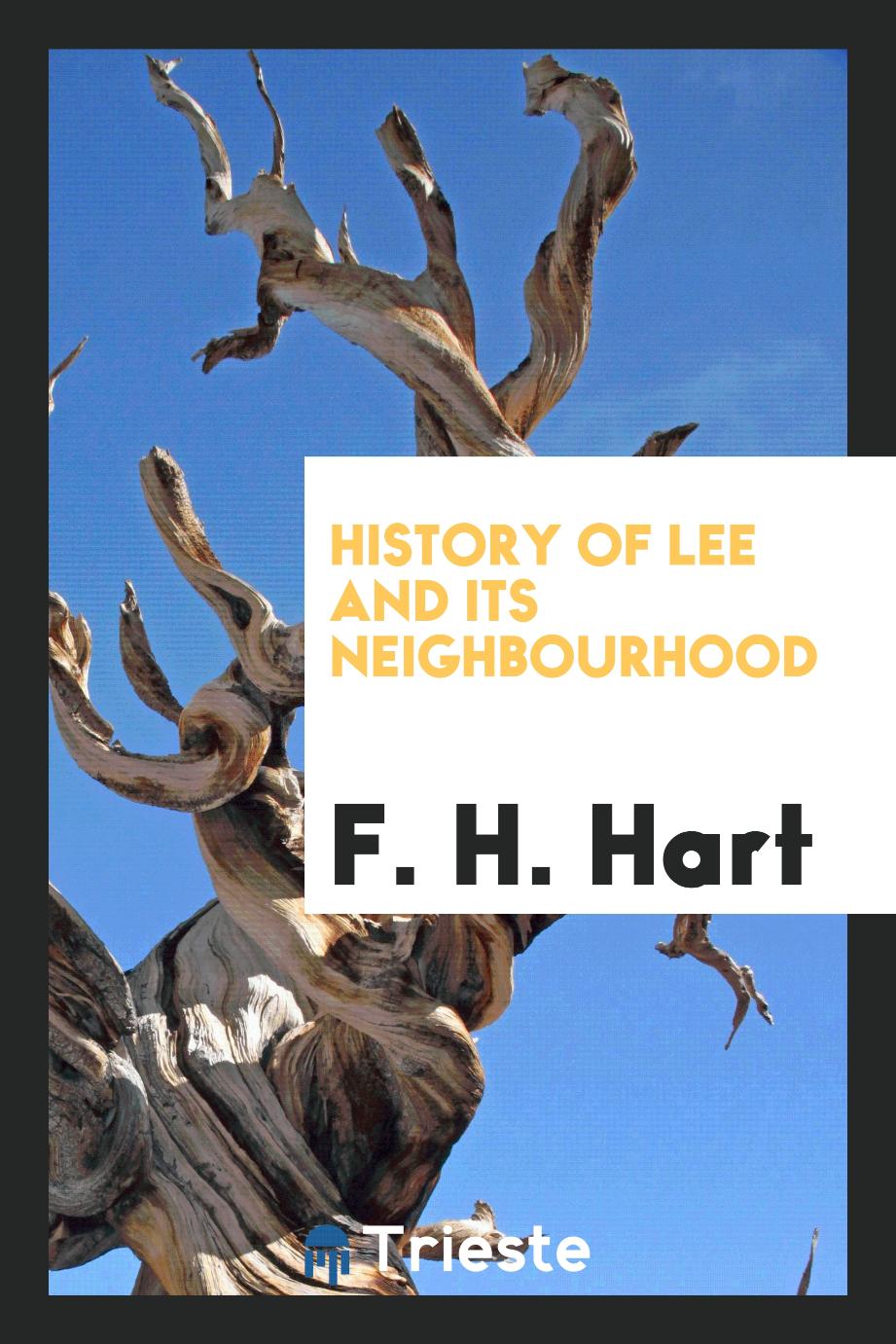 History of Lee and Its Neighbourhood