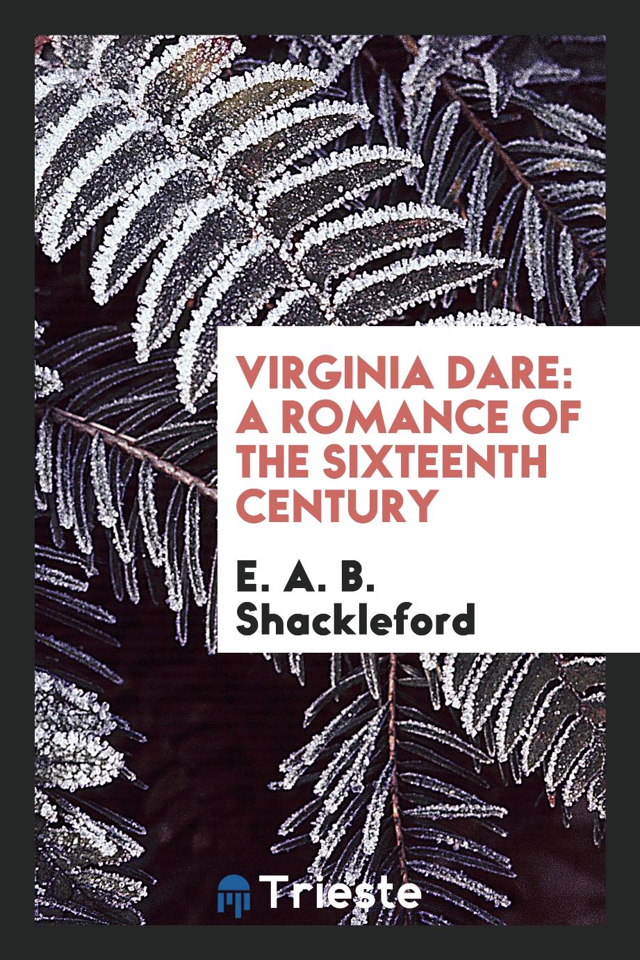 Virginia Dare: a romance of the sixteenth century