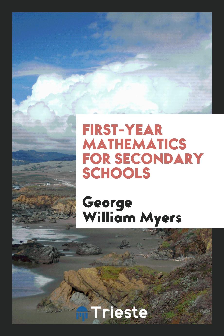 First-year Mathematics for Secondary Schools