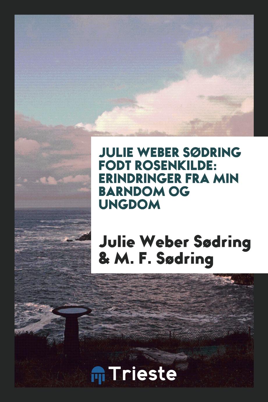 Julie Weber Sødring Fodt Rosenkilde: Erindringer fra min barndom og ungdom