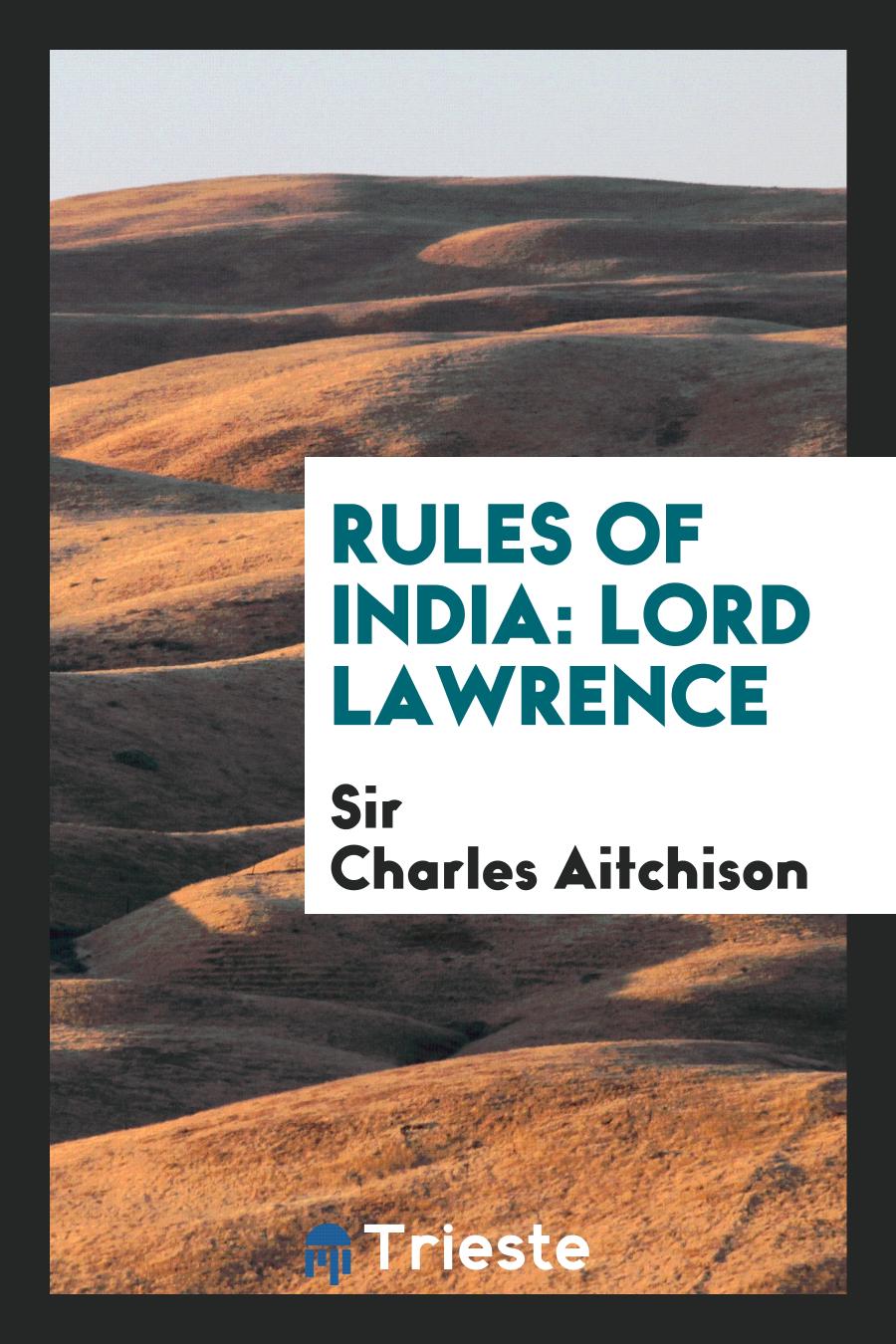 Rules of India: Lord Lawrence