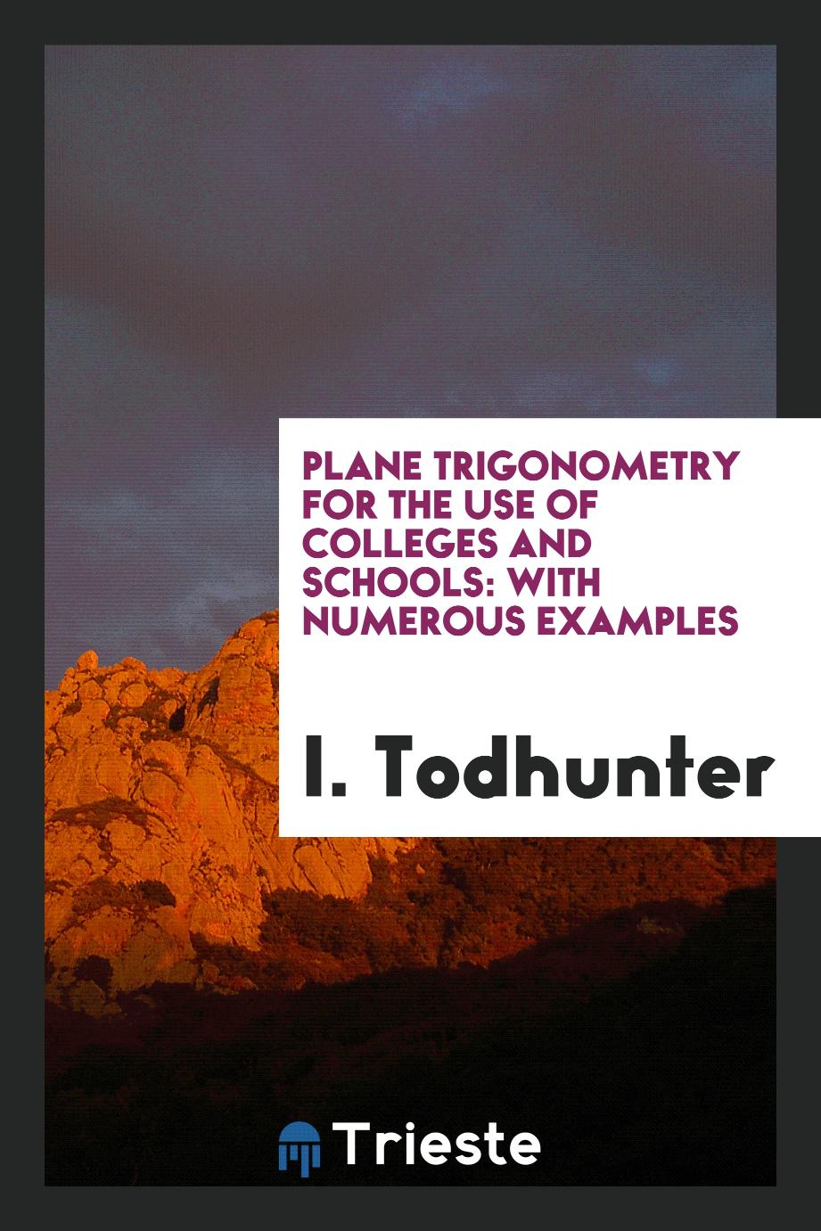 Plane Trigonometry for the Use of Colleges and Schools: With Numerous Examples