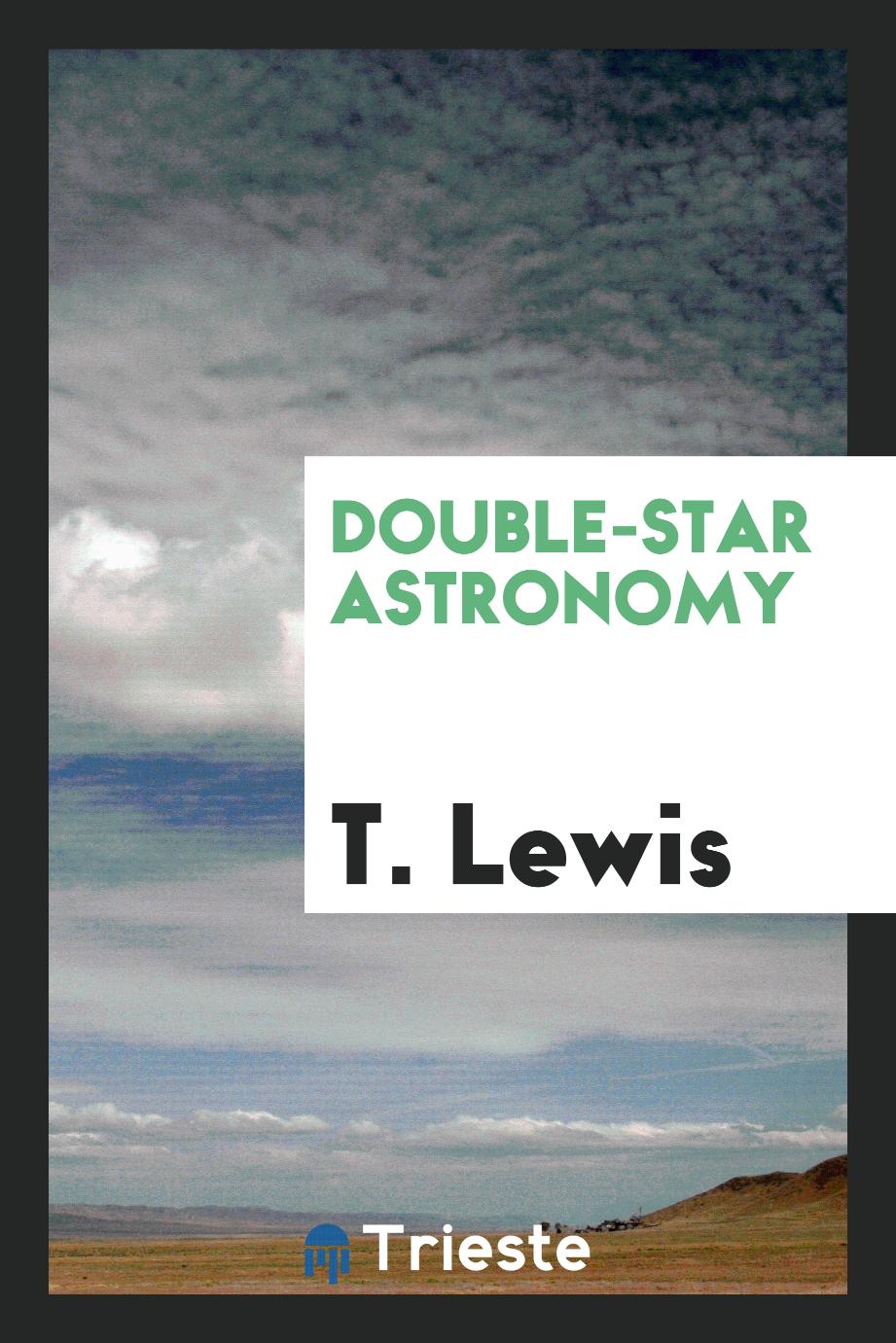 Double-star Astronomy