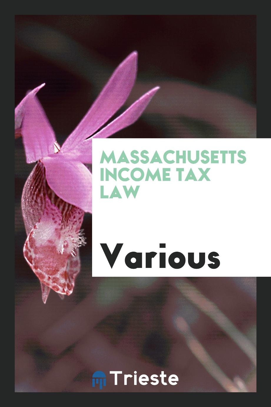 Massachusetts income tax law
