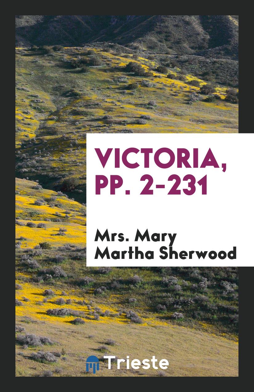 Victoria, pp. 2-231