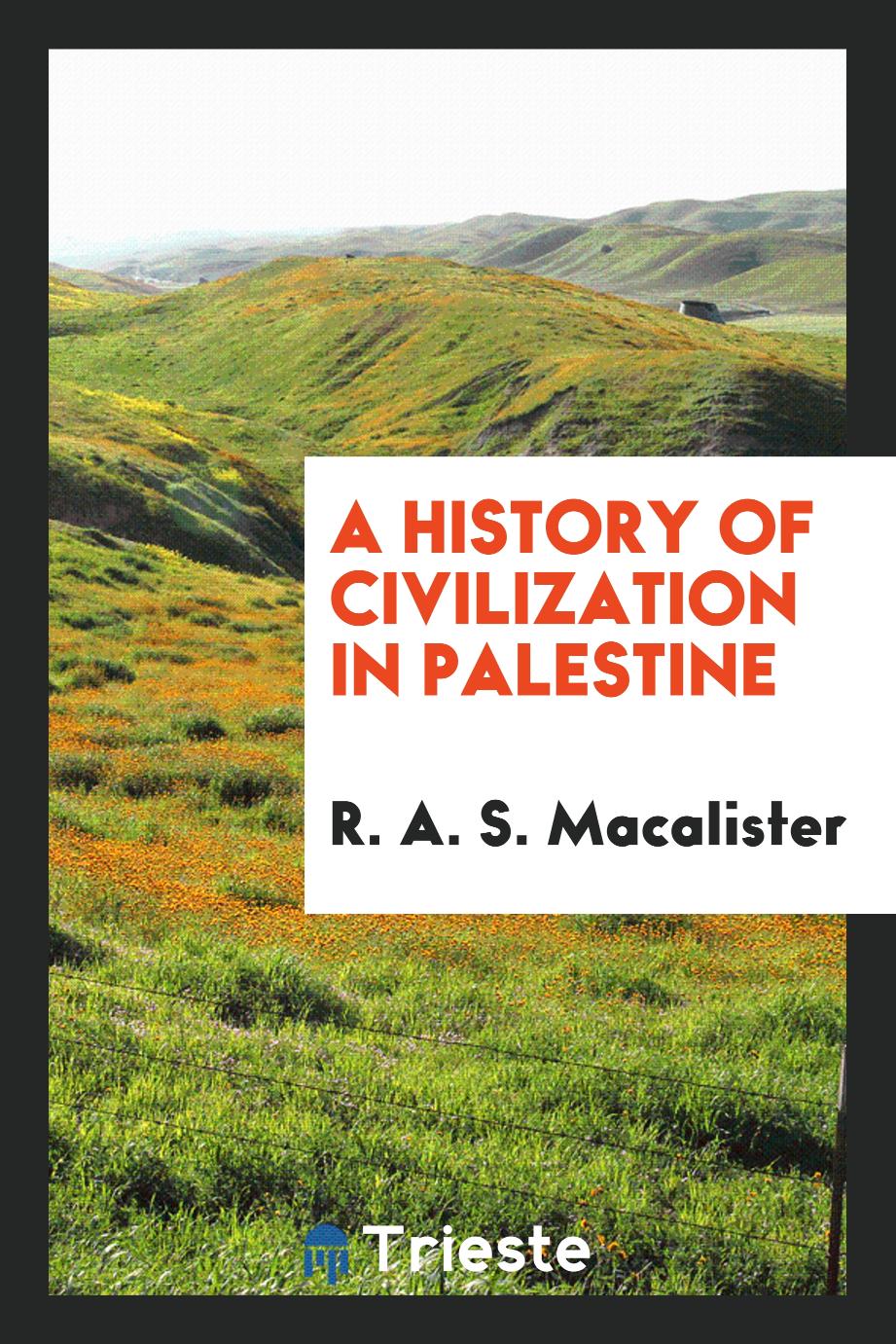 A History of Civilization in Palestine