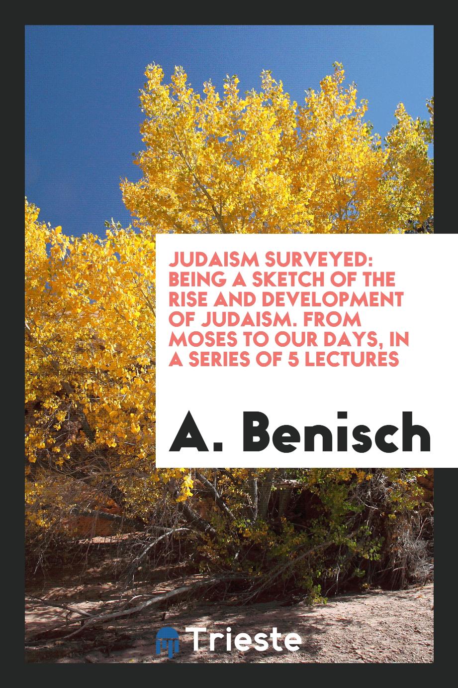Judaism Surveyed: Being a Sketch of the Rise and Development of Judaism. From Moses to Our Days, in a Series of 5 Lectures