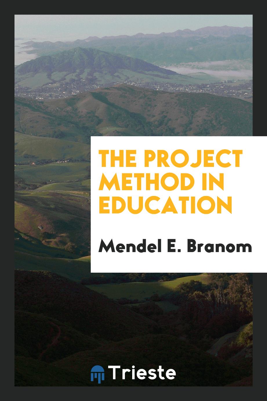 The project method in education