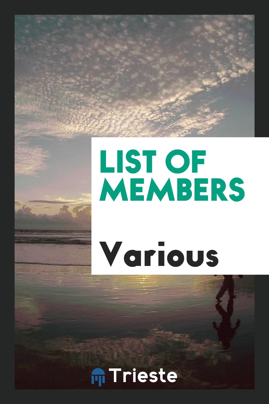 List of members