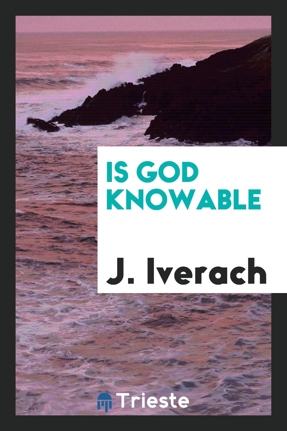 Is God knowable