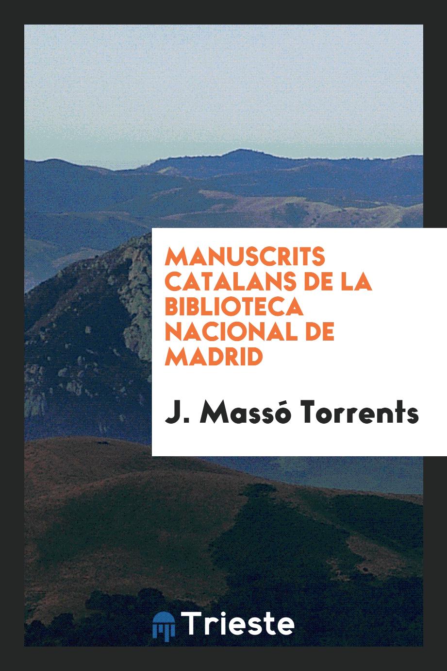 Manuscrits catalans de la Biblioteca Nacional de Madrid