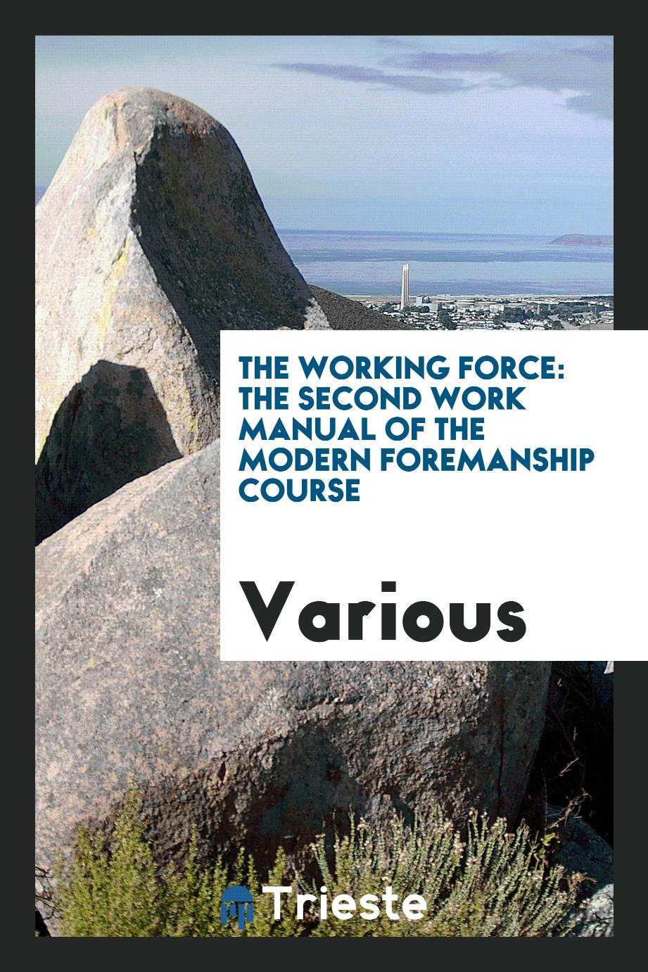 The Working Force: The Second Work Manual of the Modern Foremanship Course